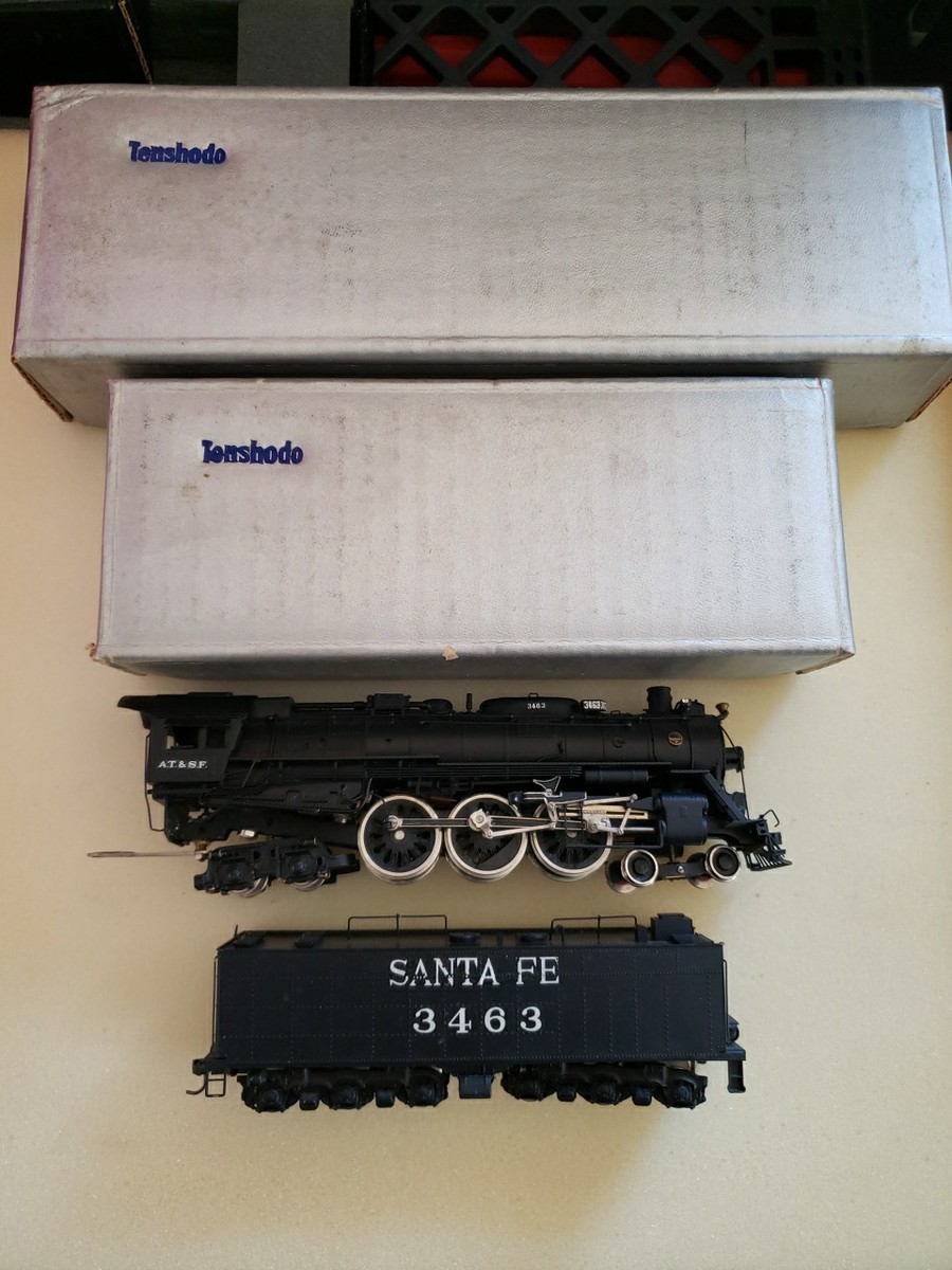 HO Brass Tenshodo Santa Fe SF 4-6-4 Hudson #3463 #139 | eBay