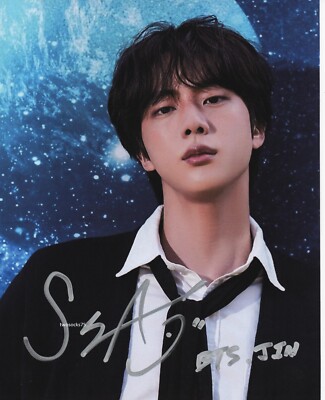 BTS JIN ジン 直筆サイン入り ポストカード BTS JIN ジン 直筆サイン