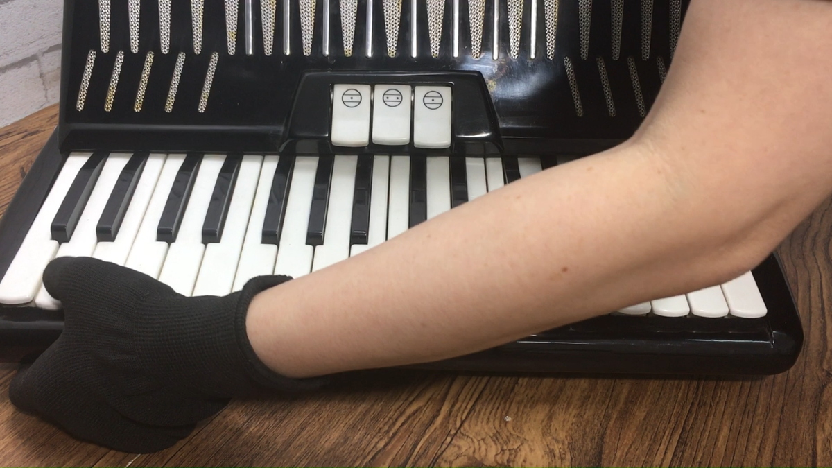 YAMAHA YA-48 Accordion 34 keys 48 basses Musical Instrument Black