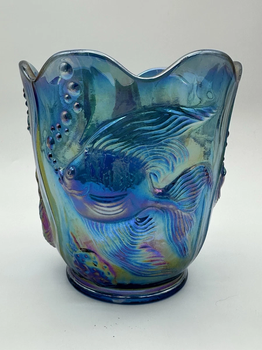 fenton blue carnival glass products for sale | eBay