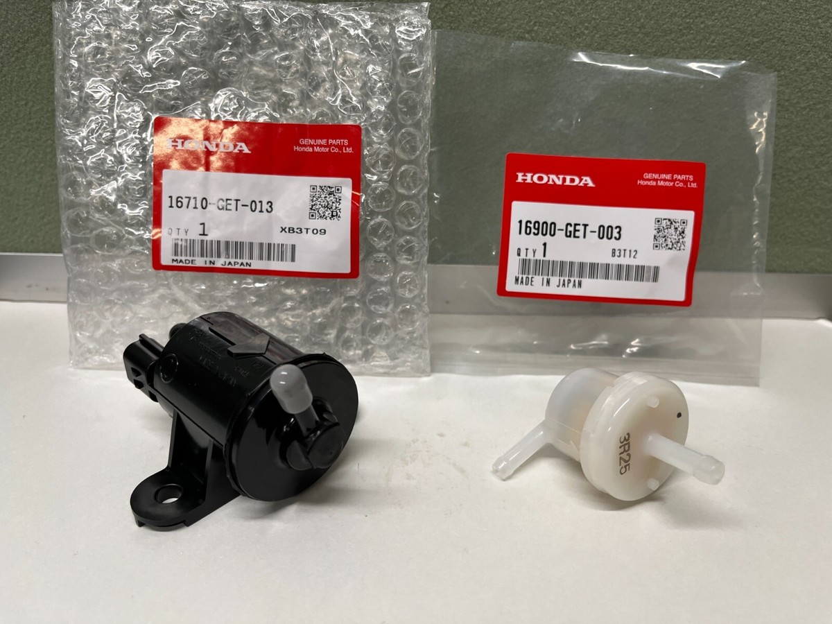 Honda OEM FUEL PUMP GAS PETROL UNIT 16710-GET-013 AND FUEL FILTER