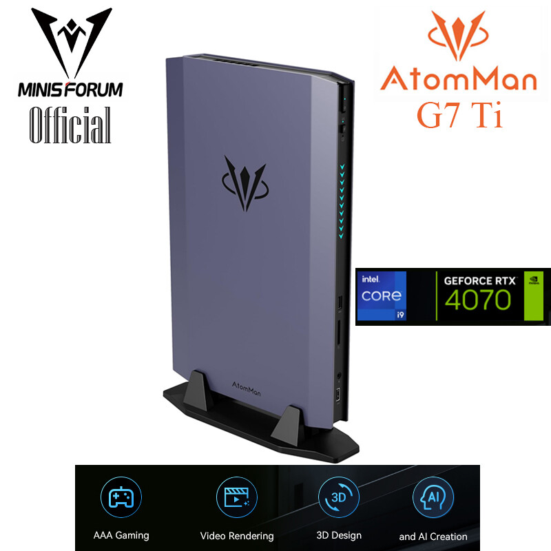 AtomMan G7 Ti Mini PC Gaming PC Core i9-14900HX WiFi 7 Bluetooth