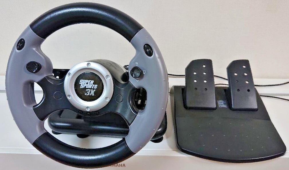 Super Sports 3X Video Game Racing Wheel for Xbox 360, PS3, and PC