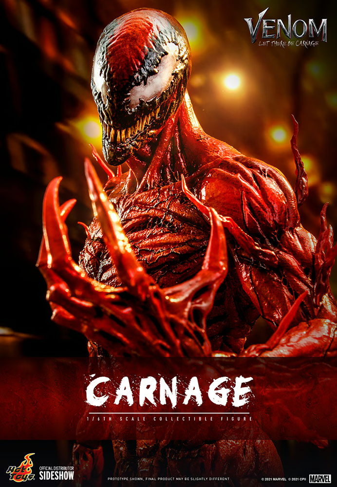 1/6 Marvel Venom Let There Be Carnage: Carnage DLX Figure Hot Toys