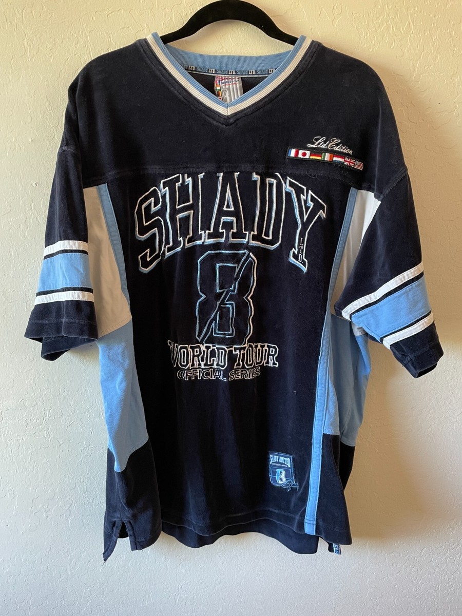 SHADY ltd エミネム オールド 00s古着 ベロア ユニフォームシャツ