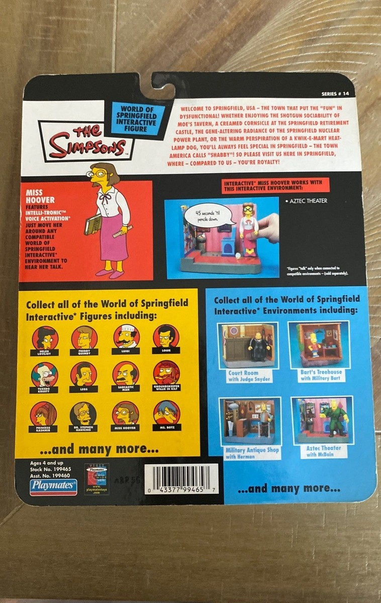 Miss Hover Simpsons WOS World Of Springfield Action Figure