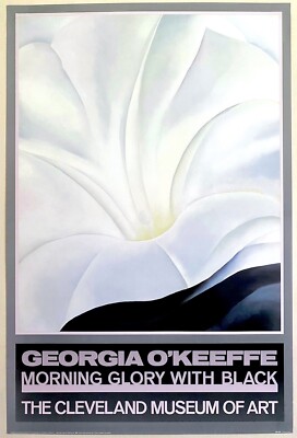 GEORGIA O'KEEFFE RARE 1988 LITHOGRAPH PRINT POSTER MORNING GLORY