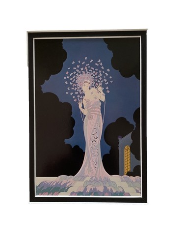 Erte Ebony and White vintage print professionally custom framed | eBay