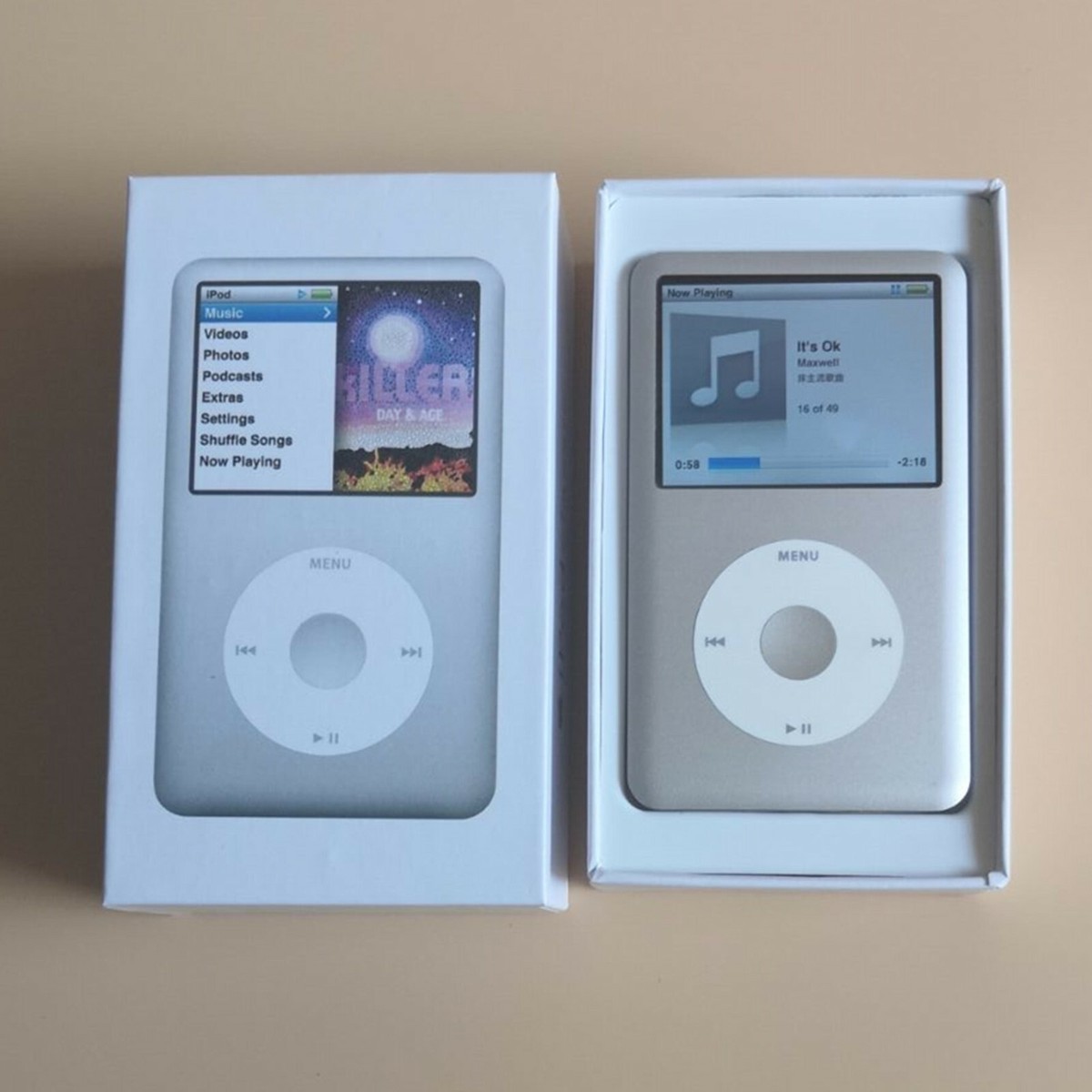 New Silver Apple IPod Classic 6th Generation 80GB Thin Player