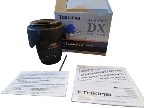 Tokina AT-X Pro SD DX 12-24mm F4 IF DX Lens For Canon -FOR PARTS
