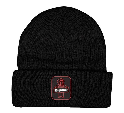 Supreme Classic Logo Chunky Ribbed Beanie Black FW25 | eBay