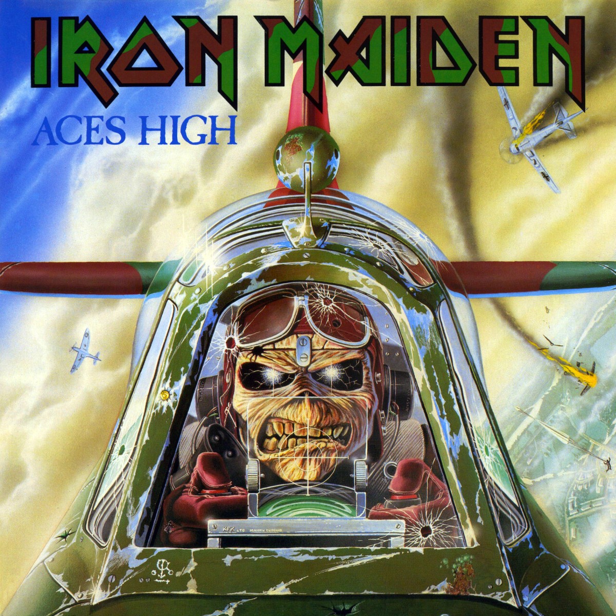 Iron Maiden Aces High SINGLE 12x12 Album Cover Replica Poster