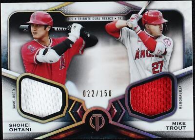 2021 Topps Tribute - Mike Trout Shohei Ohtani #DR2-OT for sale | eBay