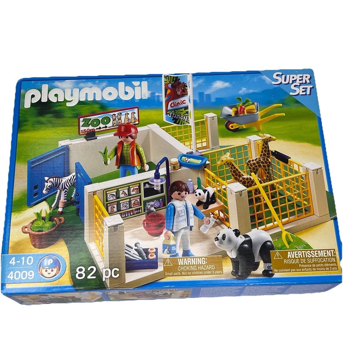 Playmobil Super Set 4009 Zoo Vet Animal Care Station New Factory