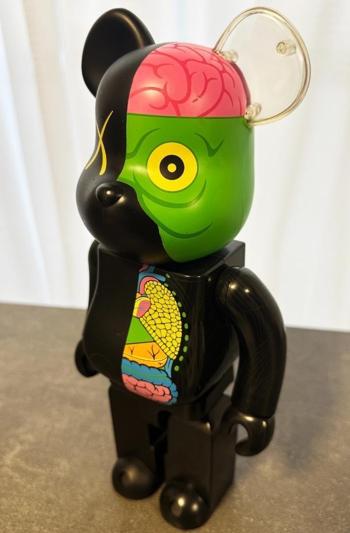KAWS Black Dissected 400% Bearbrick Be@rbrick OriginalFake 2008 | eBay