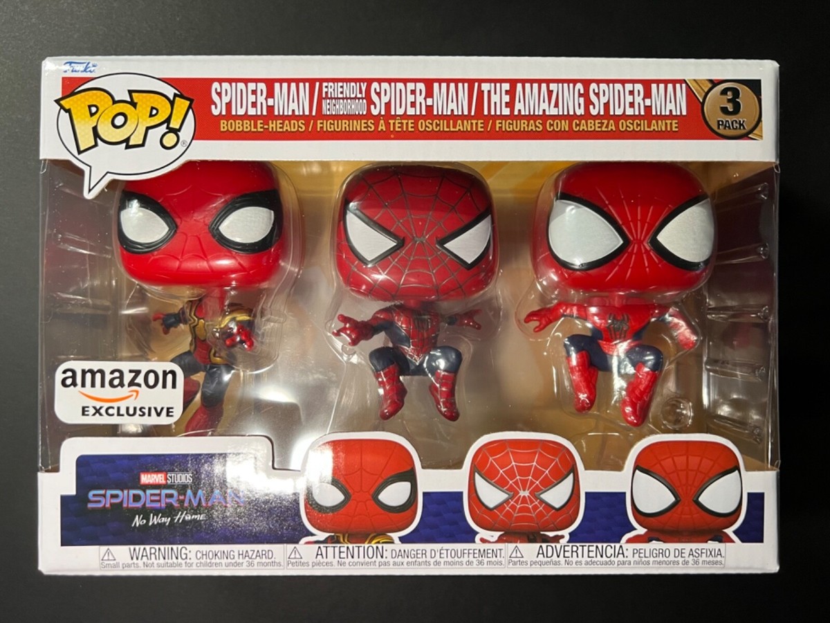 Funko Pop! Marvel Spider-Man: No Way Home 3-Pack Amazon Exclusive
