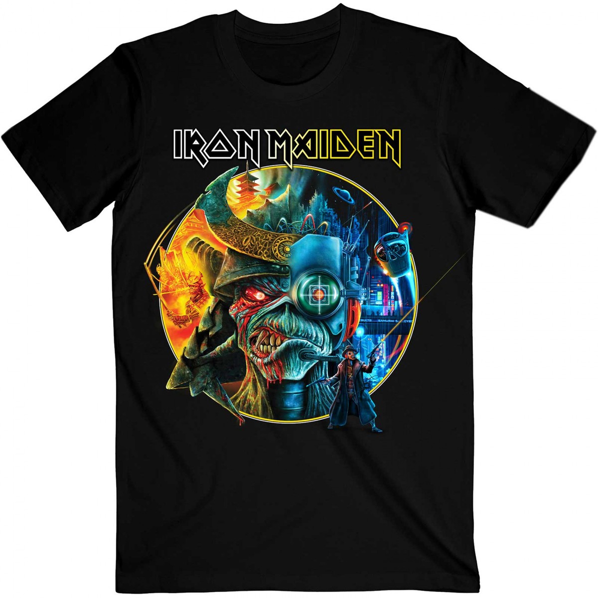 Iron Maiden The Future Past Tour '23 T-Shirt Black | eBay