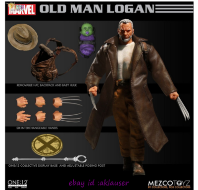 Mezco Toyz 1/12 Marvel Old Man Logan Action Figure Toy Model In