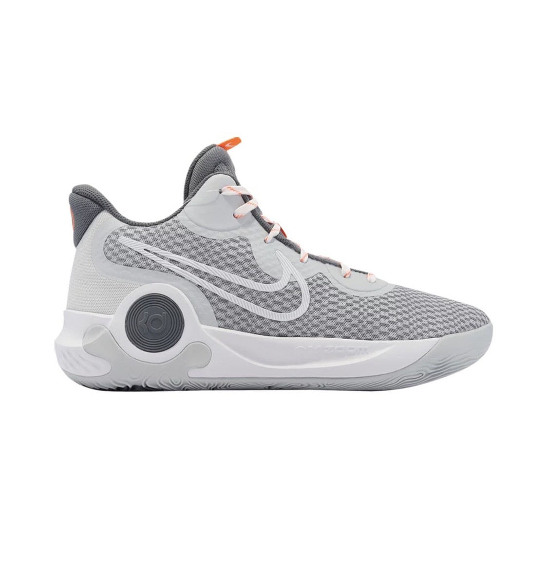 Nike KD Trey 5 IX Pure Platinum Mens Size 9 Grey/ Orange /White