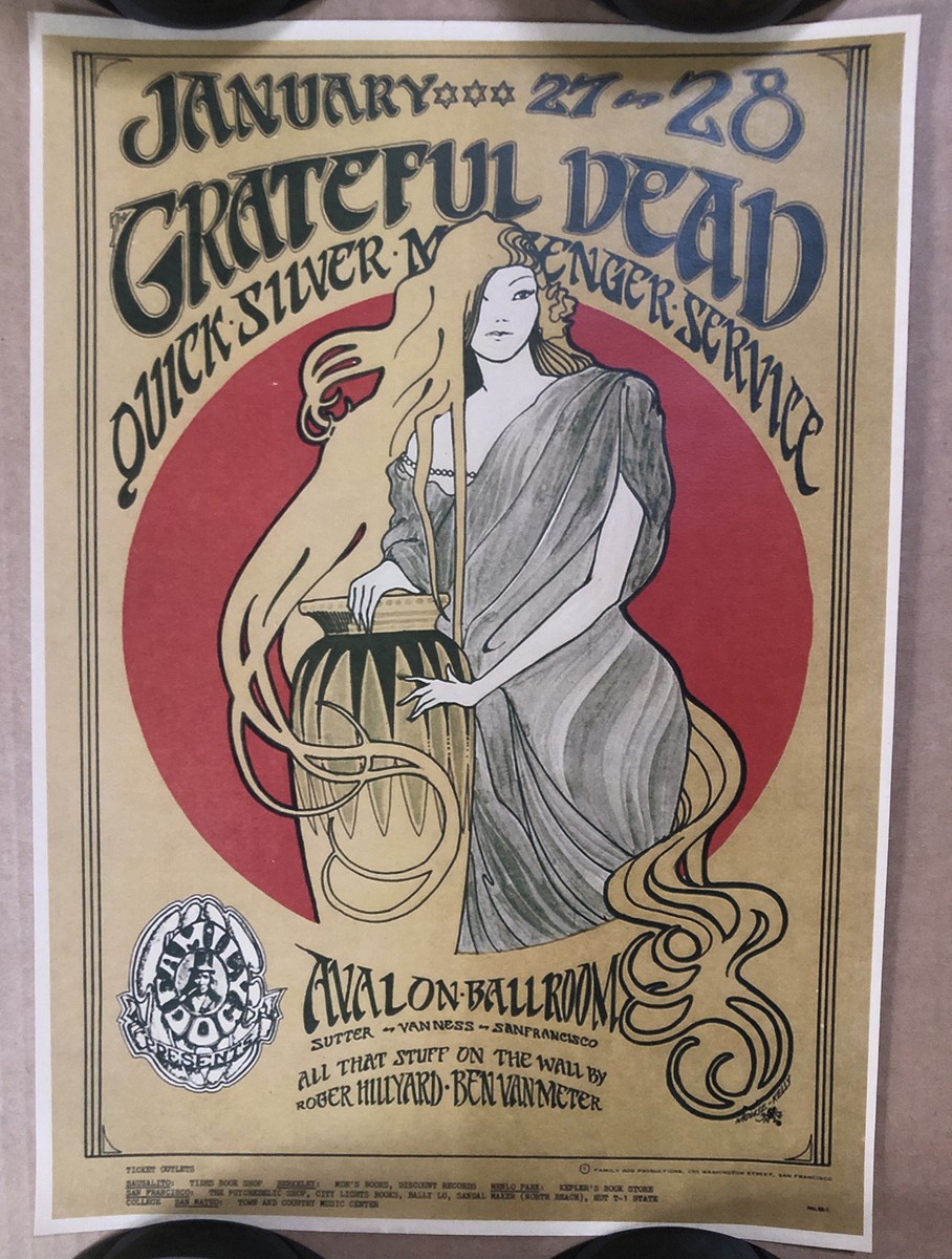 The Grateful Dead Poster Print Repop Reprint Quicksilver Avalon