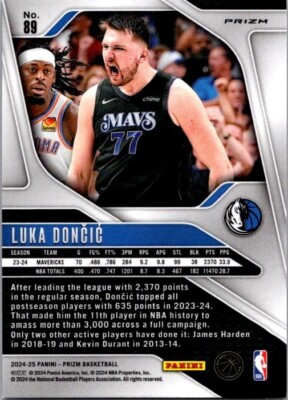2024-25 Panini Prizm Luka Doncic Pink Ice SP Prizm #89 Los Angeles