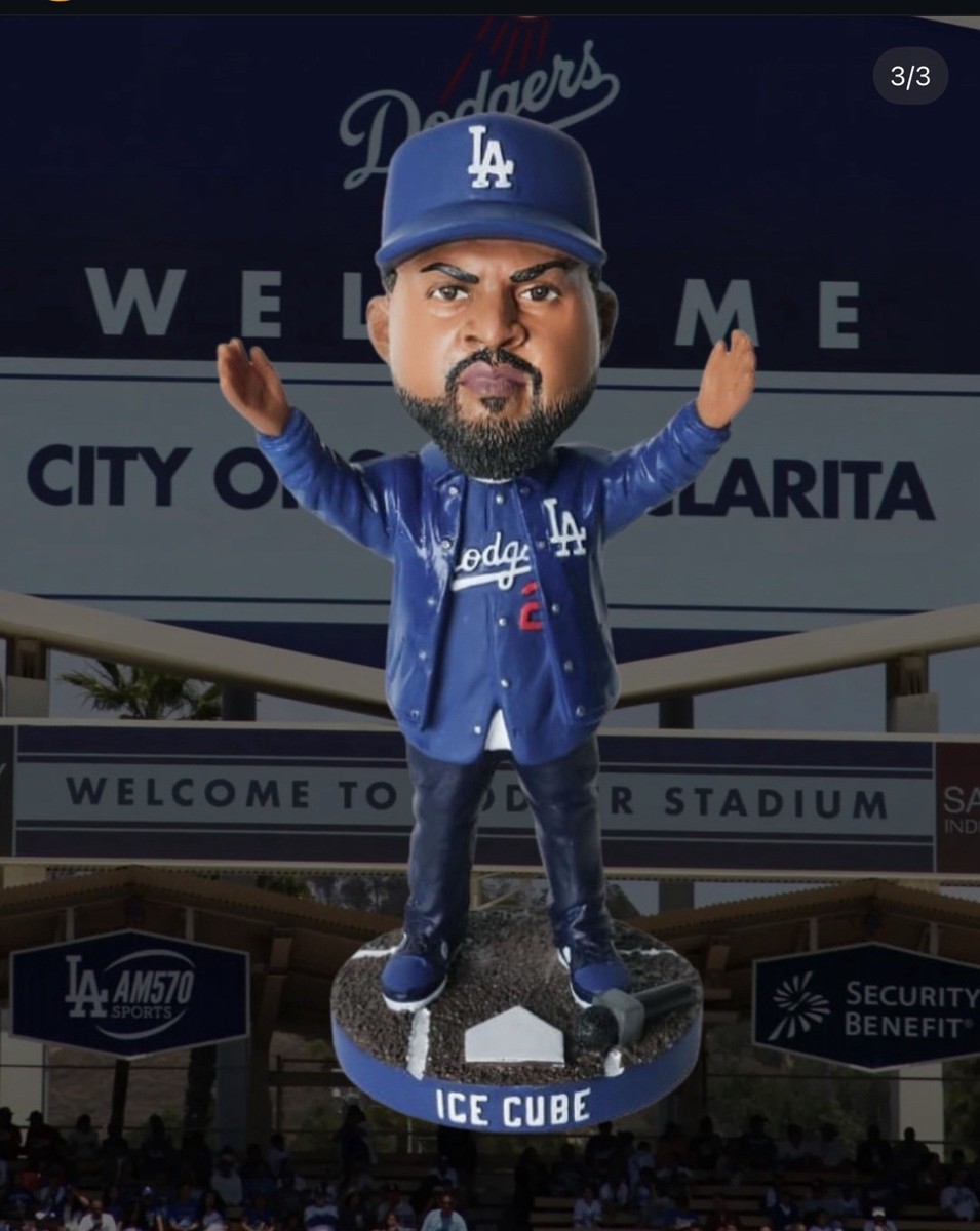 R*D様 DODGERS Ice Cube bobblehead Dodgers Ice Cube ボブルヘッド