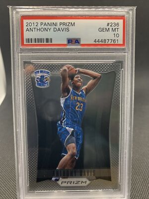 PSA10❗️ ANTHONY DAVIS RC PRIZM LOW POP. ANTHONY DAVIS PSA 10