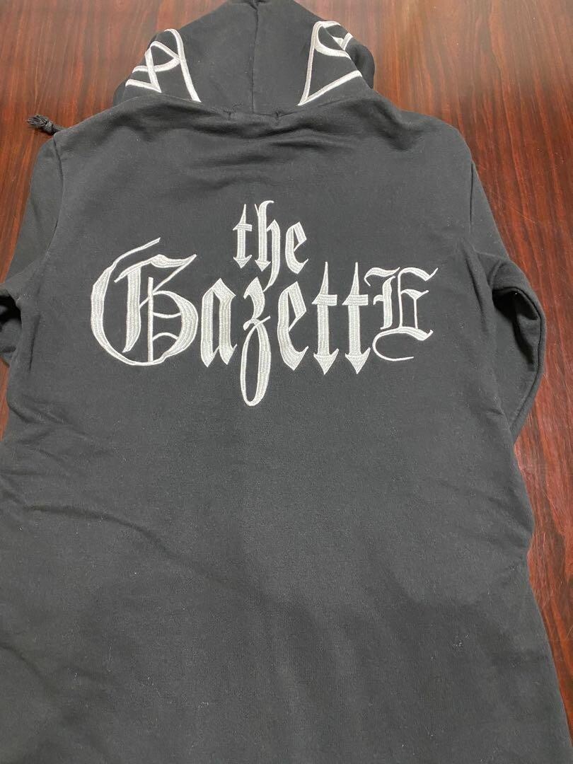 ミュージシャン the GazettE LOGO HOODIE BLACK X WHITE the GazettE