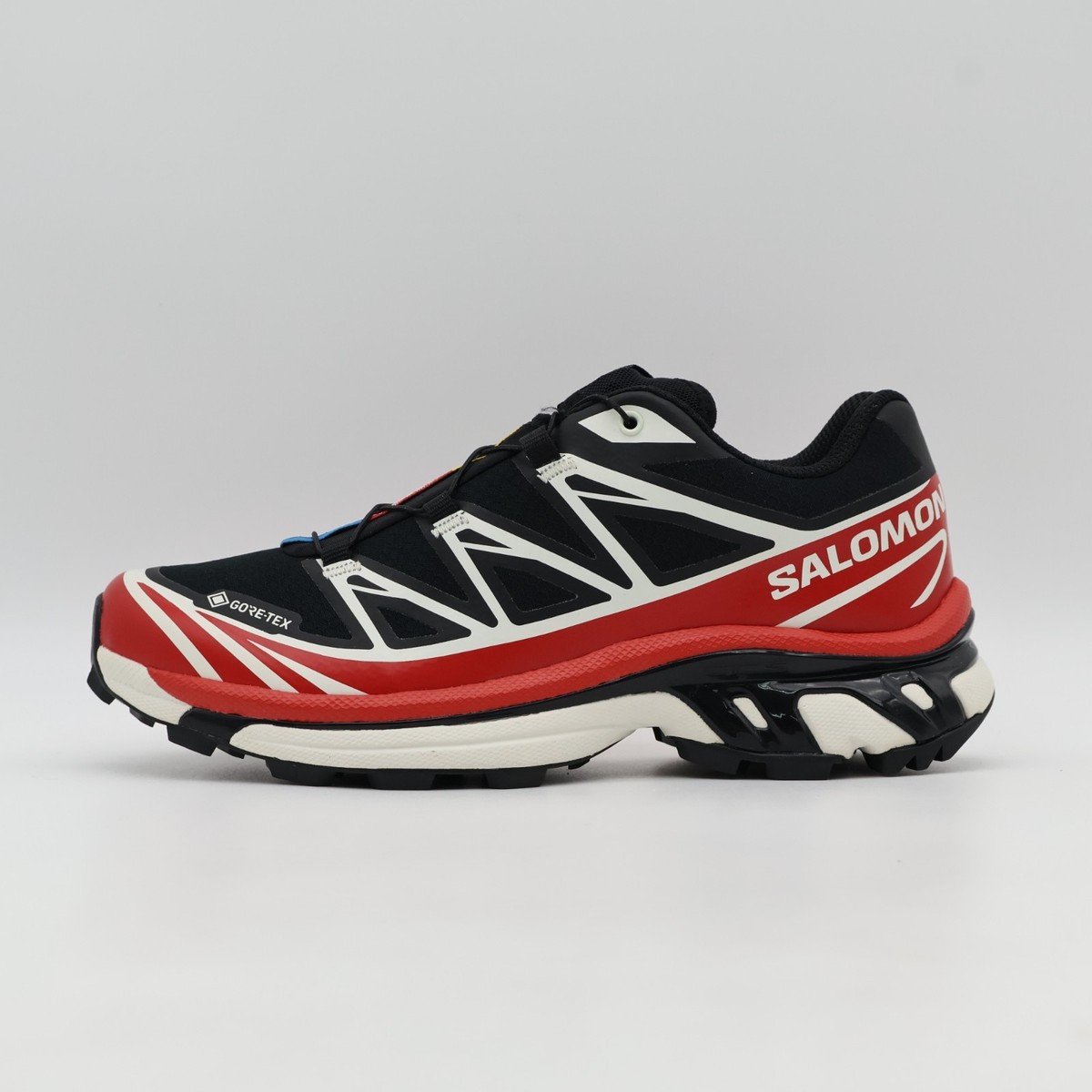 L47974900 Salomon XT-6 GORE-TEX Black Flame Scarlet Vanilla Ice
