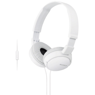 Sony MDR-ZX110 + MICROPHONE White Stereo Wired Headset Headphones