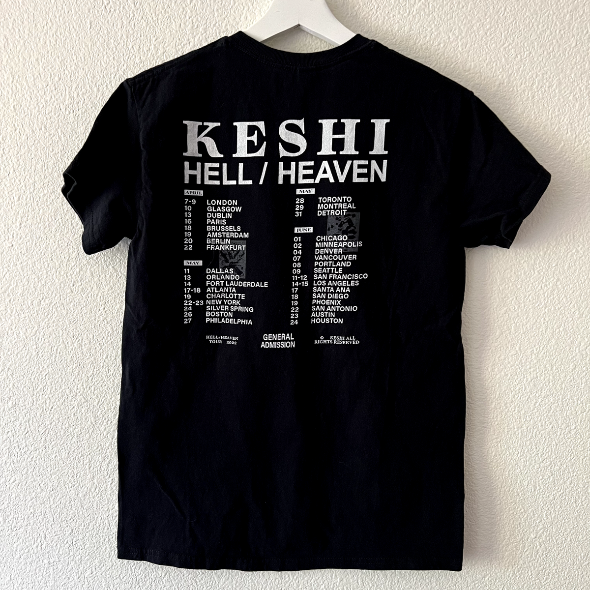 Keshi Hell Heaven World Tour 2022 T Shirt | eBay