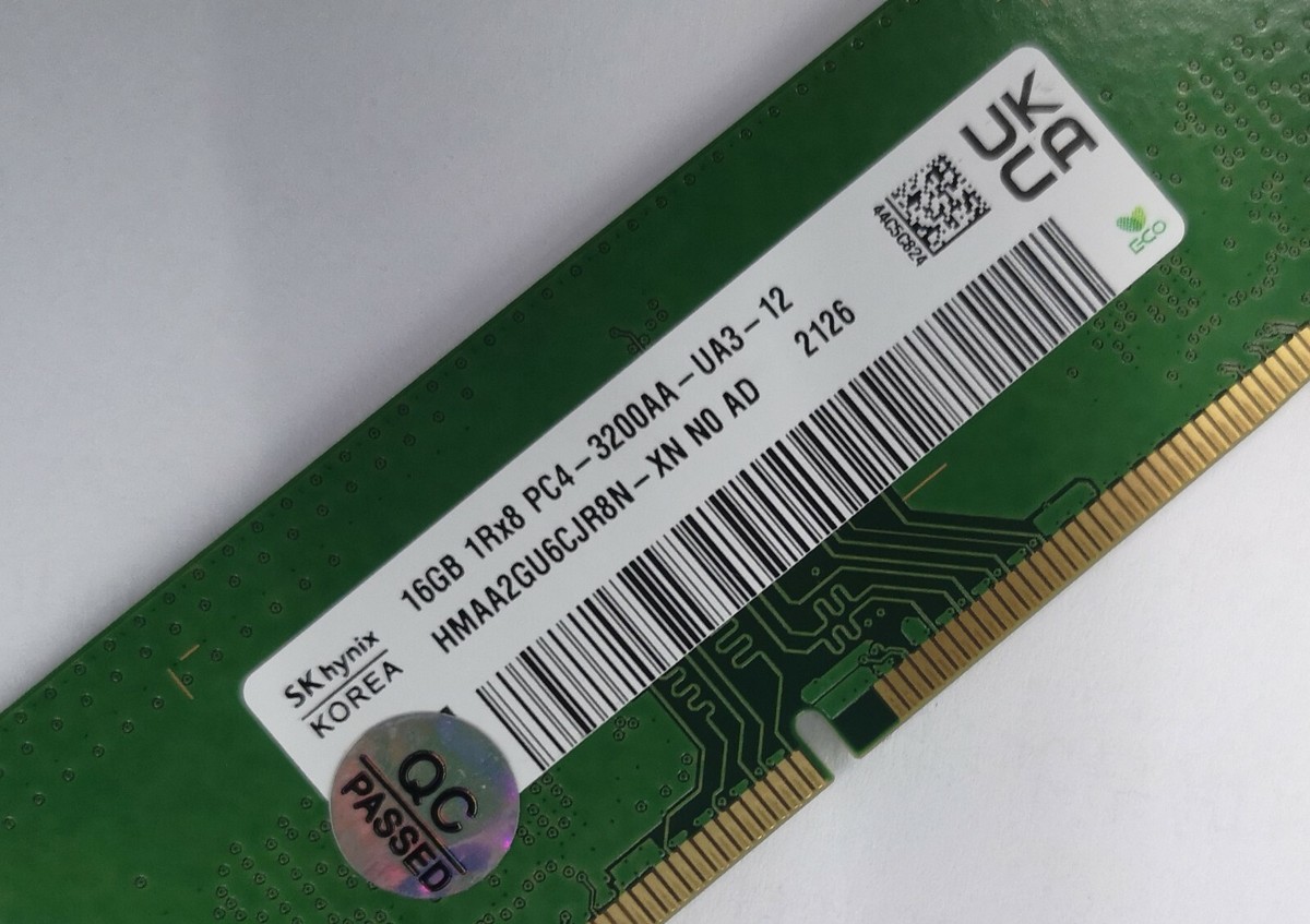 SK Hynix 16GB DDR4 3200 Desktop DIMM RAM 1Rx8 PC4-25600 for DELL