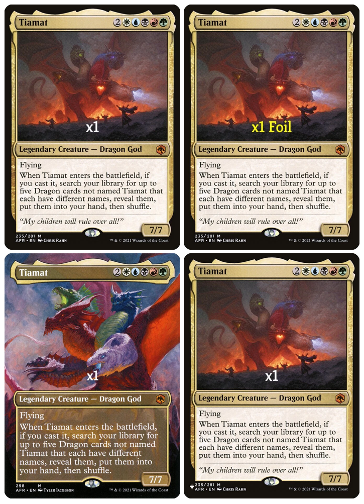 MTG ティアマト/Tiamat 日本語版 4枚 AFR ティアマト/Tiamat《日本語