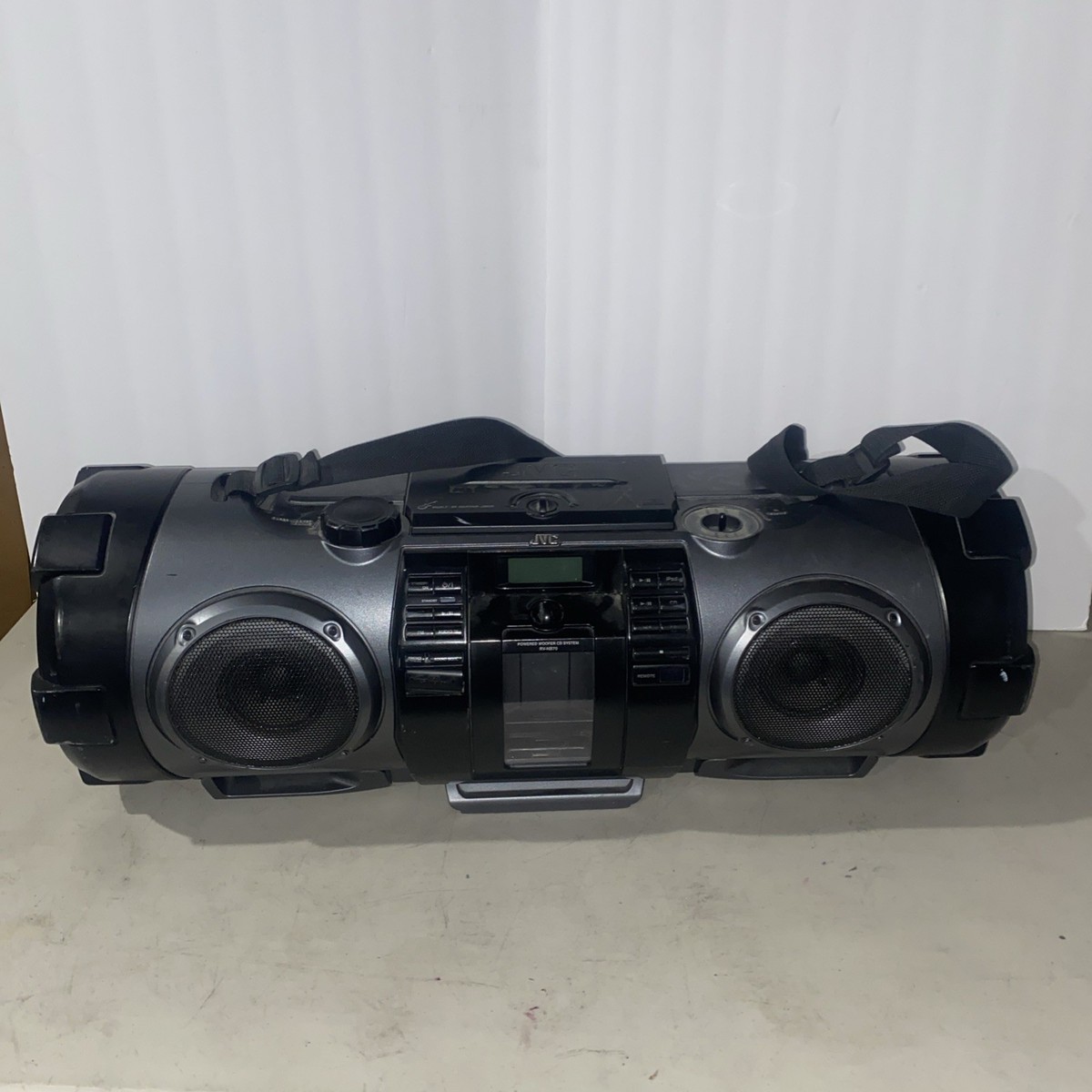 JVC RV-NB70B, Powered Woofer Boom Box Tested And Working - Guitar
