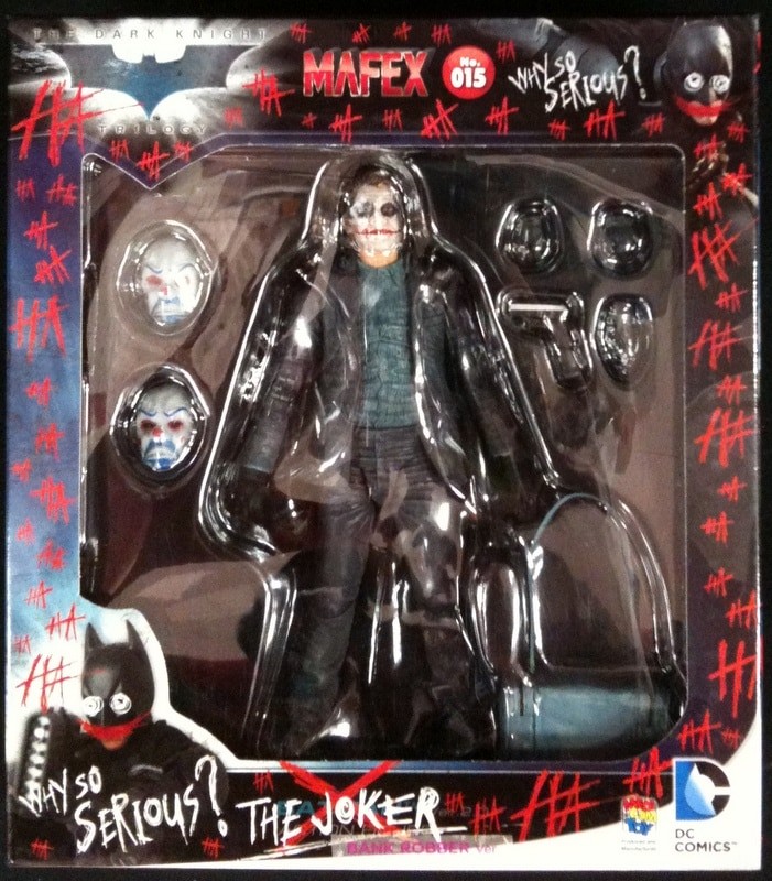 Medicom Toy MAFEX 015 THE DARK KNIGHT THE JOKER BANK ROBBER Figure