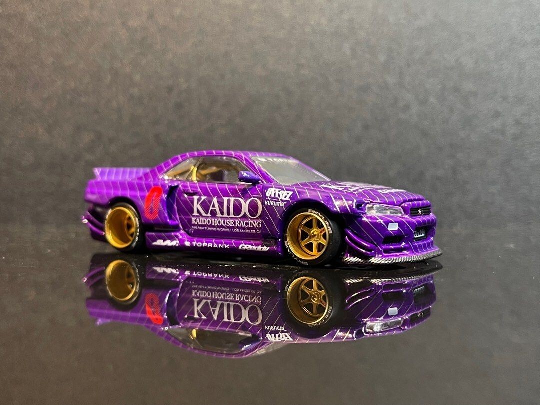 KAIDO HOUSE スカイライン ミニカー パープル☆街道ハウス1/64 Amazon