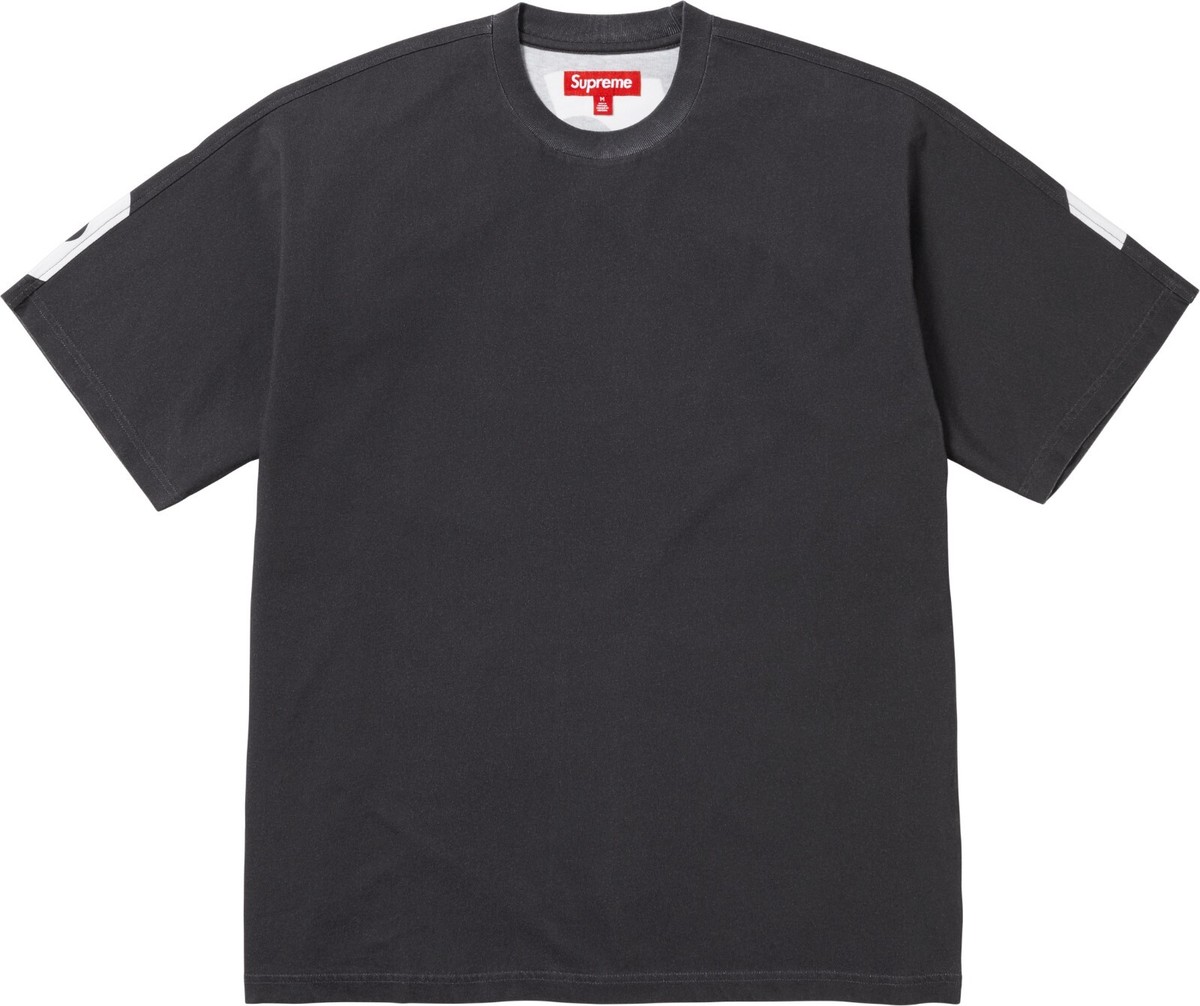 Supreme Split S/S Top Tee FW23 3colors Black Red Blue Size S-XXL