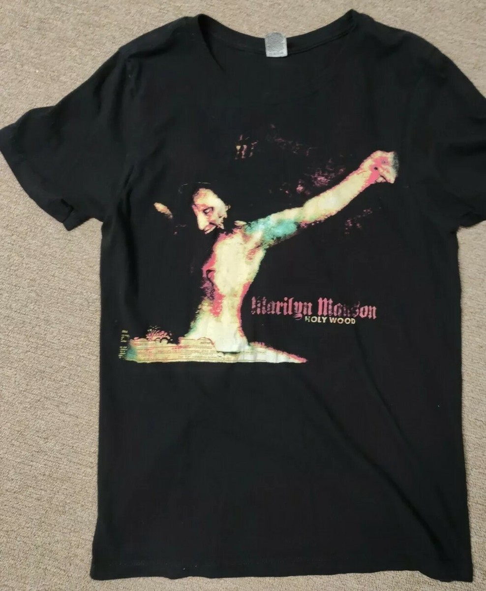 Marilyn Manson Holy Wood industrial rock metal medium black shirt