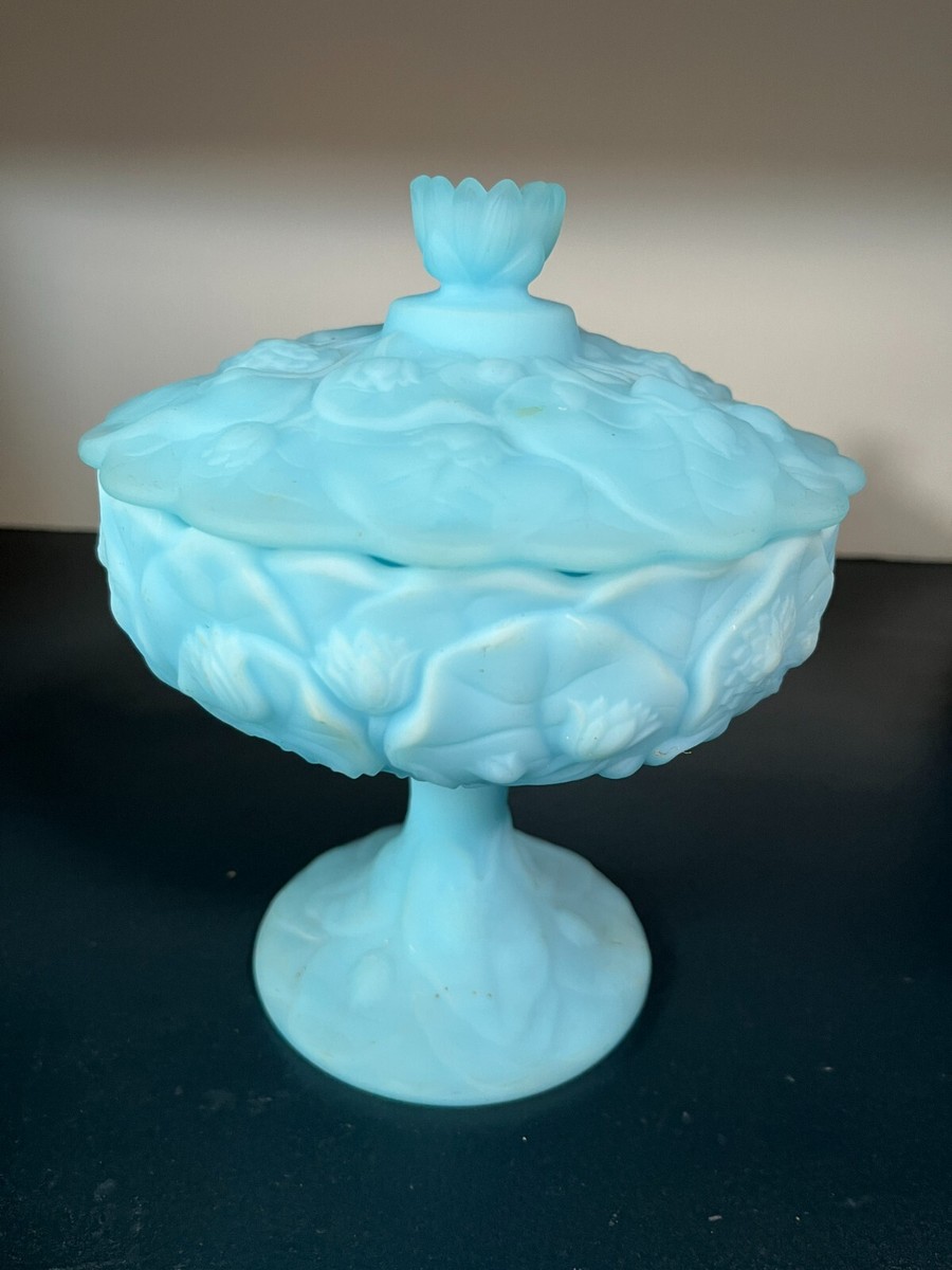 HKさま専用＞フェントン ブルーイリデセントグラス・プラムクレスト