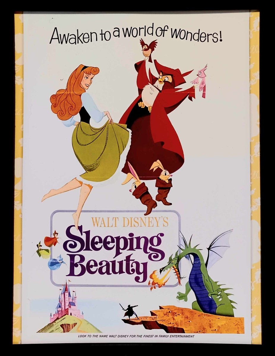 Walt Disney SLEEPING BEAUTY 9x12 FRAMED Movie Art Poster Print