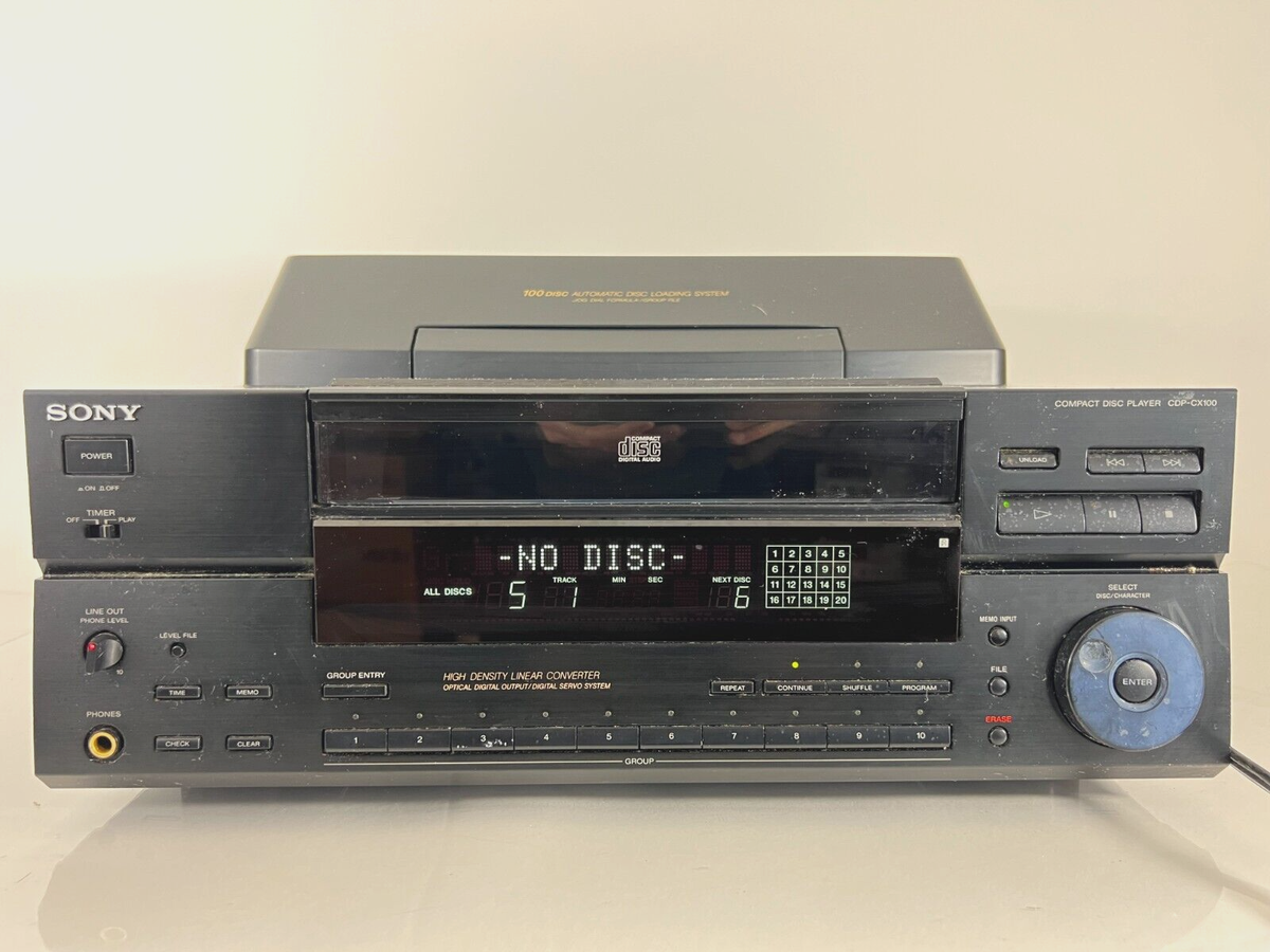 SONY⭐︎100連装CDチェンジャー［CDP-CX100］ 【公式通販】