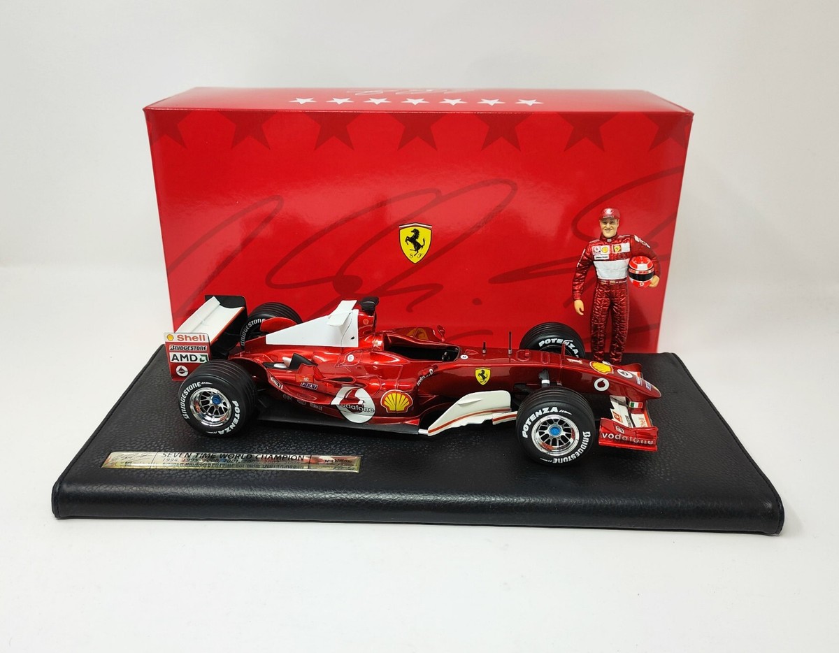 Hot wheels 1/18 Ferrari F2004 7 times Champion Michael Schumacher