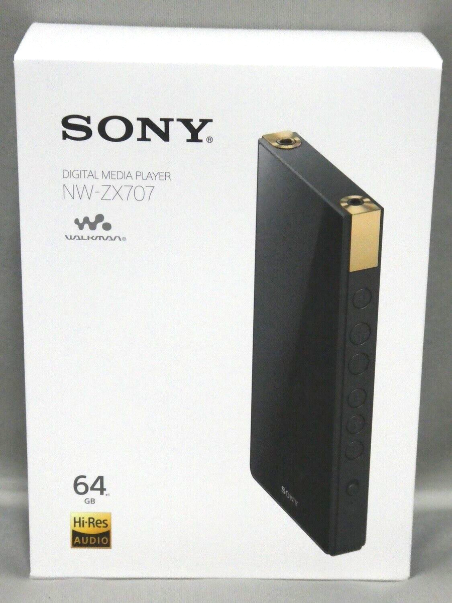 SONY WALKMAN 64GB Hi-Res ZX Series Audio Player NW-ZX707 Black