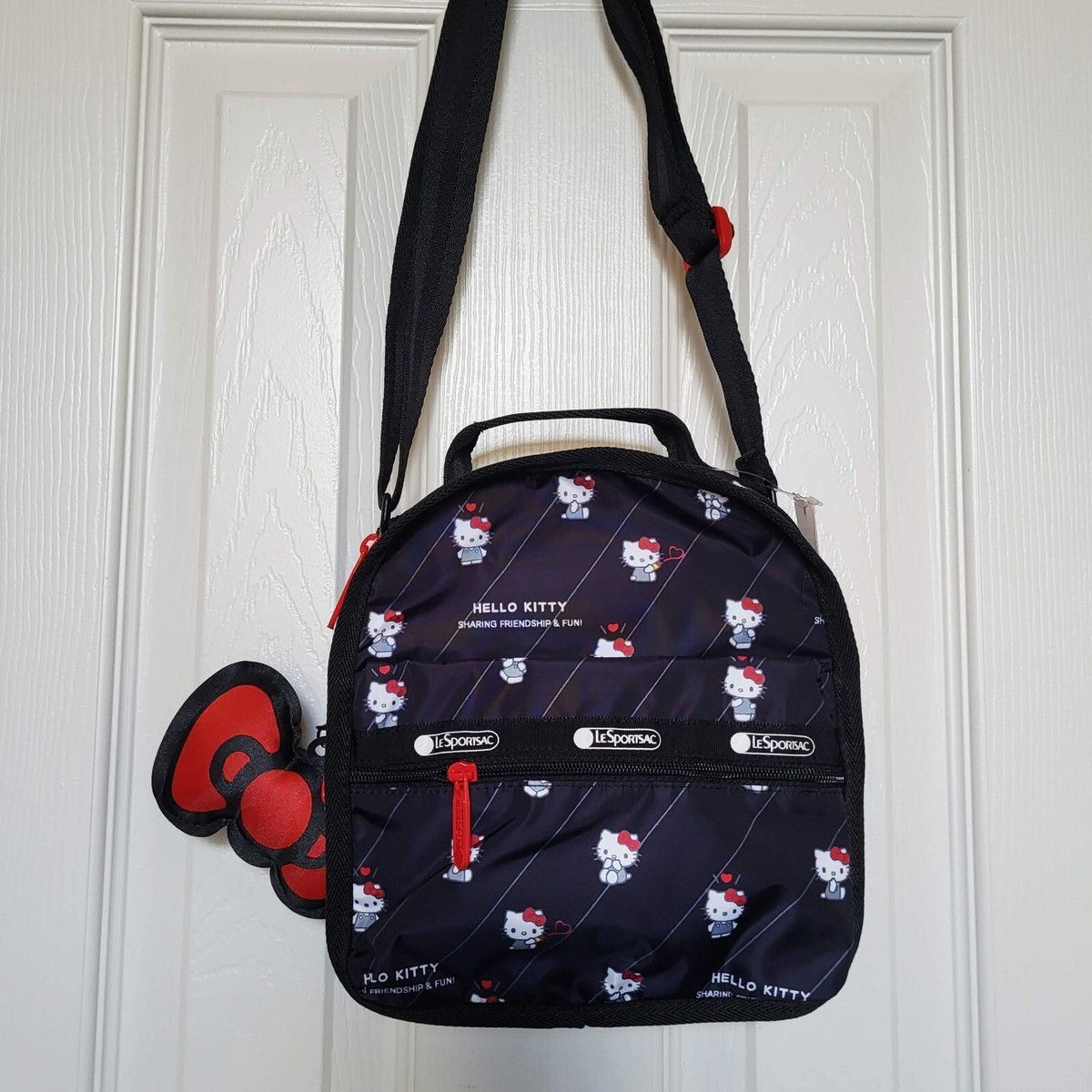 Lesportsac Hello Kitty Crossbody Bag Mini Backpack Purse Cartoon