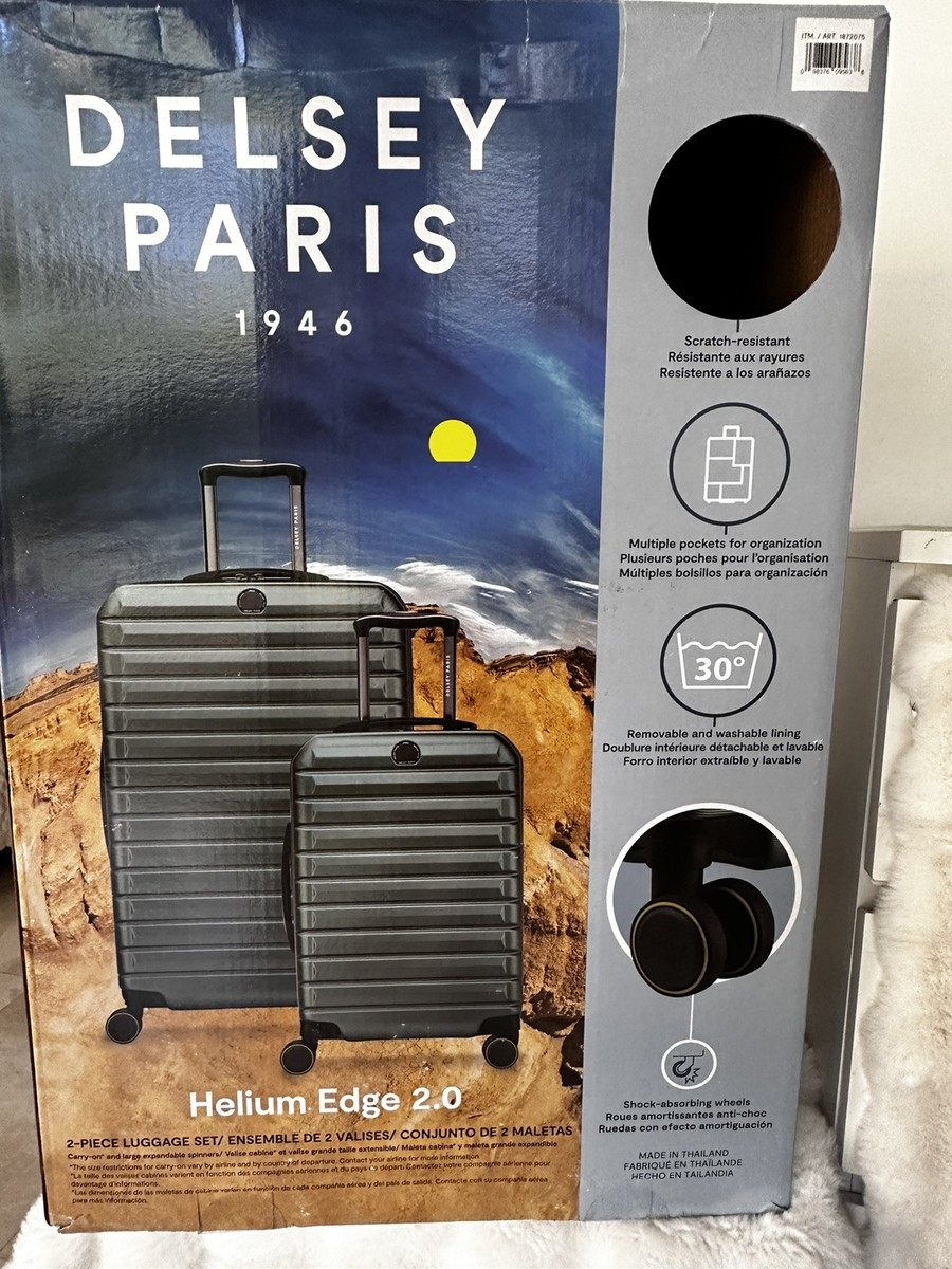 DELSEY Paris Set of 2 Helium Edge 2.0 Hard-side Spinners 22