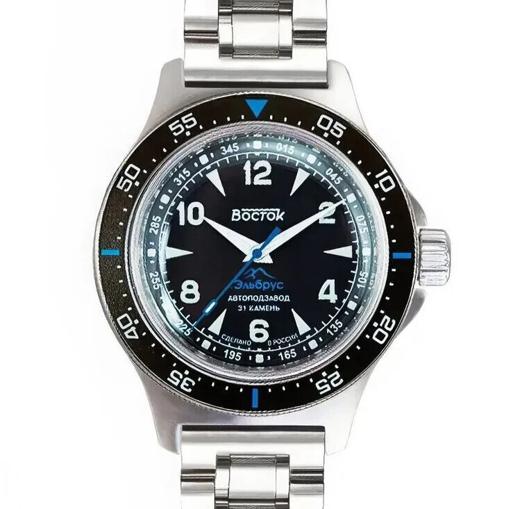 Vostok Amphibia 74042V Watch Elbrus Mountain Automatic Special