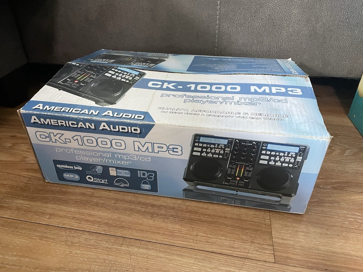 American Audio CK-1000 MP3 PROFESSIONAL MP3 CD PLAYER /MIXER Free