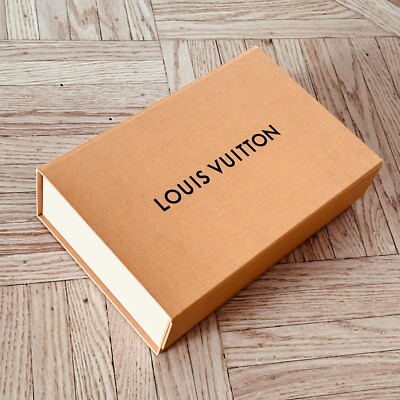 Louis Vuitton Empty Gift Box in Orange Carboard Logo Classic L 11