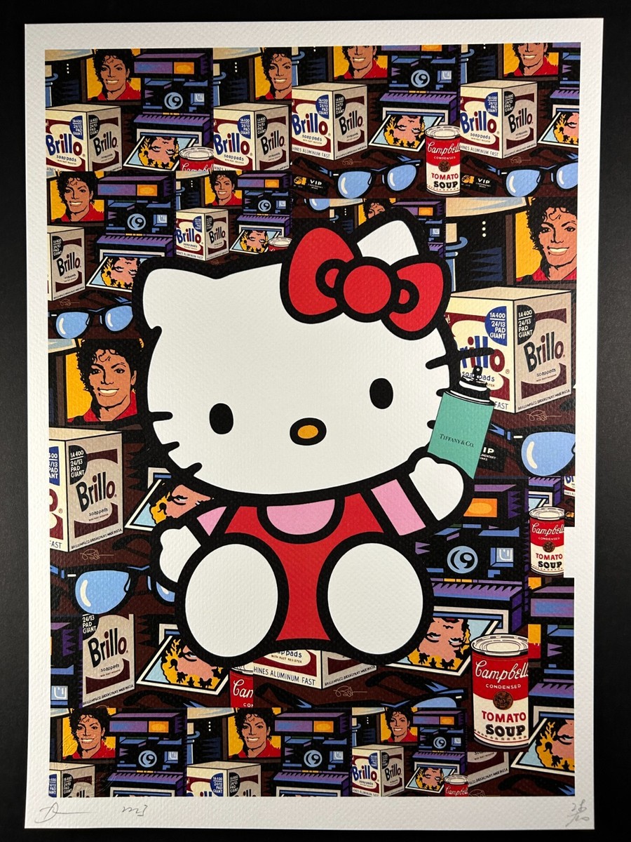 DEATH NYC 45x32cm Ltd Ed Signed Graffiti Pop Art Print 