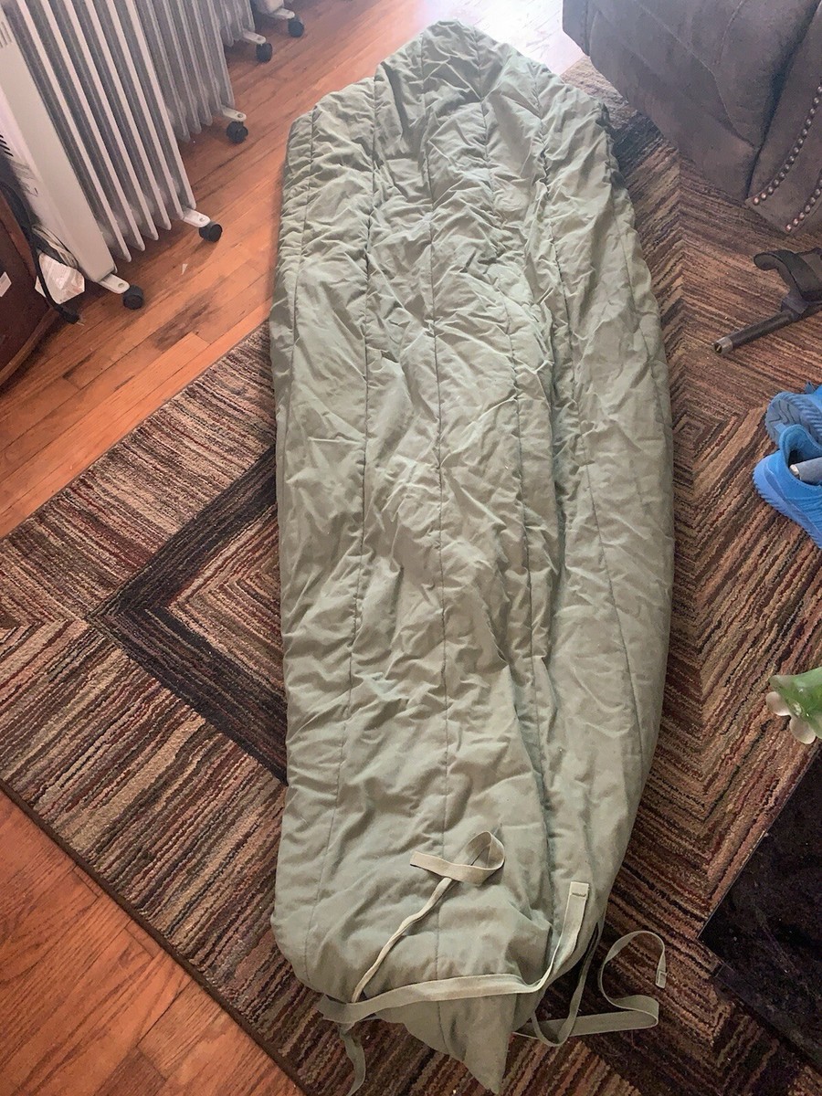 Vintage 90s US Army Sleeping Bag Intermediate Cold With Hood